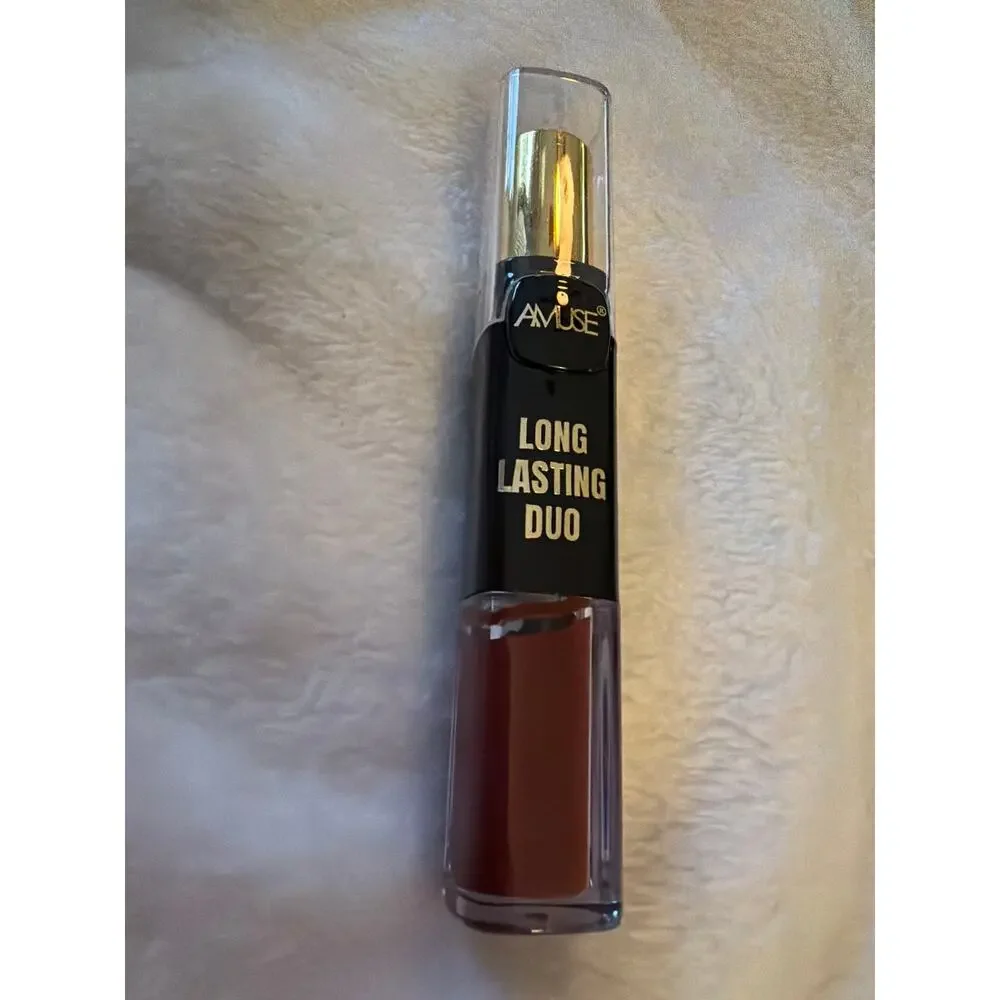 Amuse Long Lasting Duo No. 4 Lipstick Liquid Matte Lip Color 0.28 oz 8g NEW